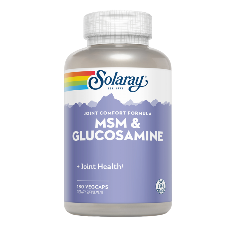 MSM & Glucosamine · Solaray · 180 cápsulas