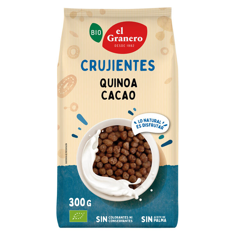 Bolitas de Quinoa Con Agave y Cacao · El Granero Integral · 300 gramos
