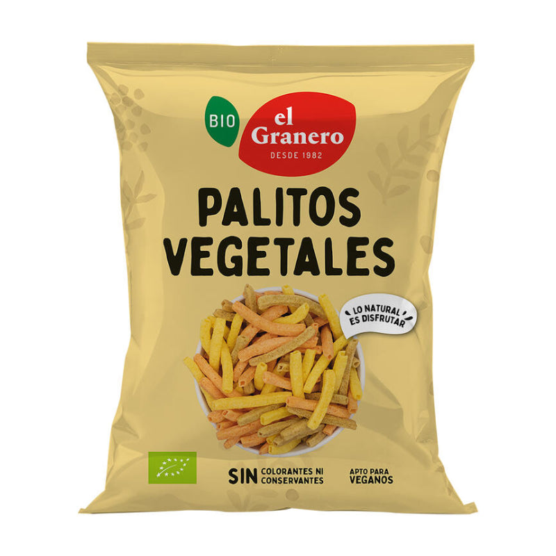 Palitos vegetales Bio · El Granero Integral · 70 gramos