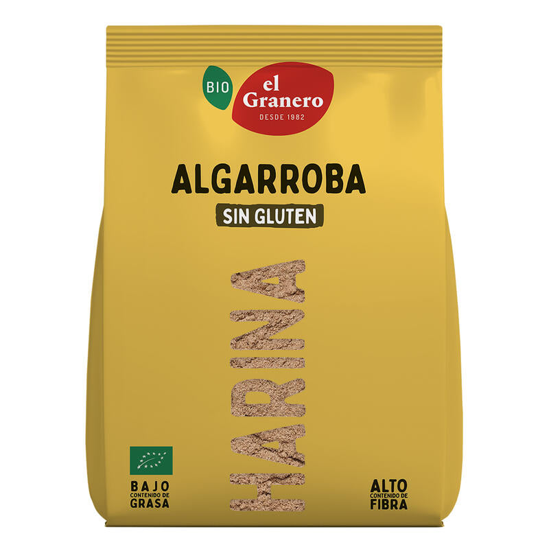 Harina de Algarroba Sin Gluten Bio · El Granero Integral · 500 gramos