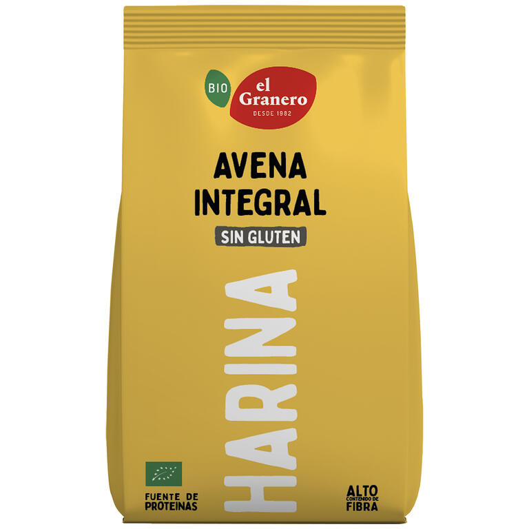 Harina de Avena Sin Gluten Bio · El Granero · 1 kg