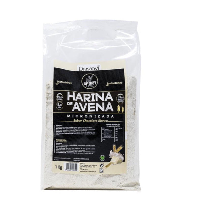 Harina de Avena Sabor Chocolate Blanco · Sport Live · 1 kg