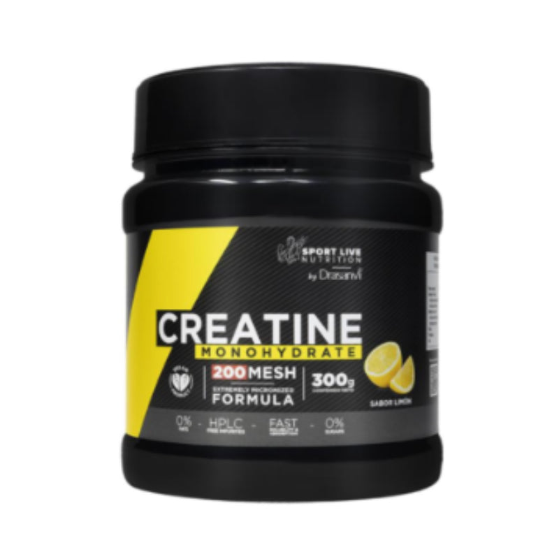 Creatina Monohidrato 200 MESH Limón · Sport Live · 300 gramos