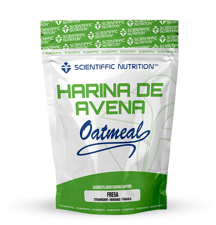 Harina de Avena Integral: Sabor Fresa · Scientiffic Nutrition · 1 kg
