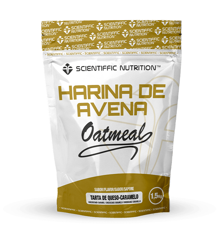 Harina de Avena Integral: Sabor Tarta de Queso-Caramelo · Scientiffic Nutrition · 1,5 kg