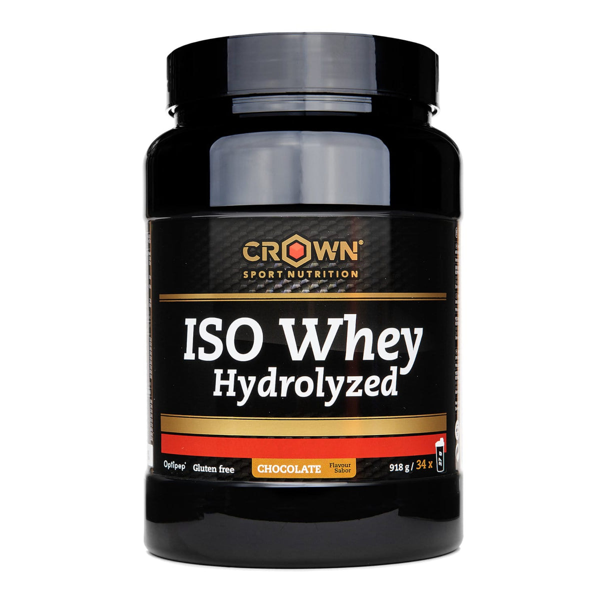 ISO Whey Hydrolyzed: Sabor Chocolate · Crown Sport Nutrition · 918 gramos