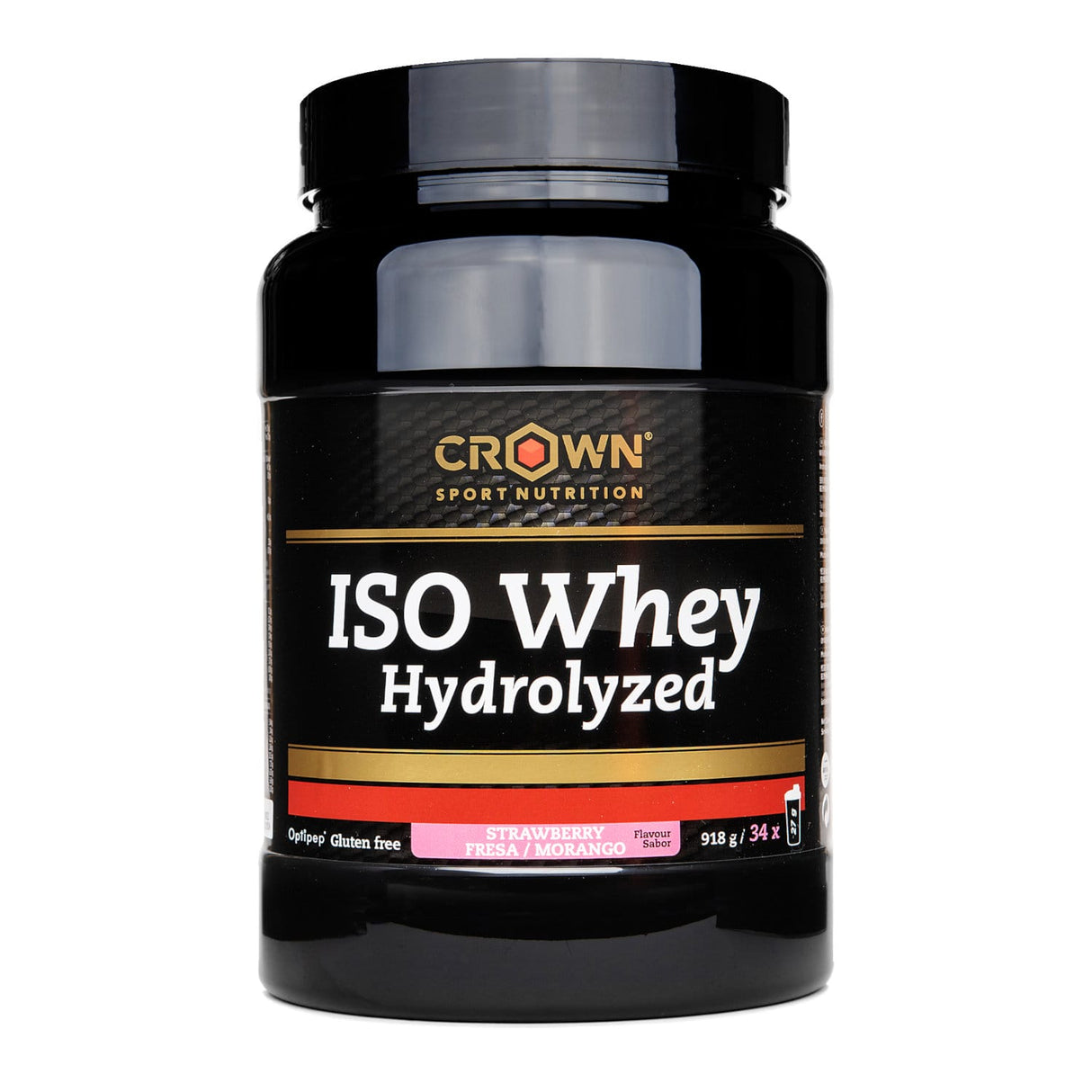 ISO Whey Hydrolyzed: Sabor Fresa · Crown Sport Nutrition · 918 gramos
