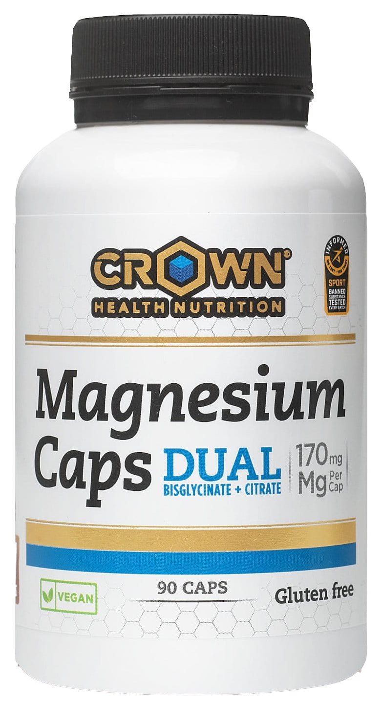 Magnesium Caps Dual · Crown Sport Nutrition · 90 cápsulas
