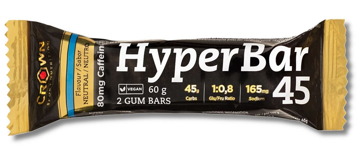 HyperBar 45 + Cafeína: Sabor Neutro · Crown Sport Nutrition · 60 gramos