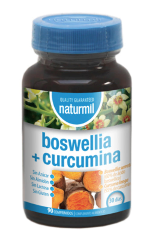 Boswellia + Curcumina · Naturmil · 90 comprimidos