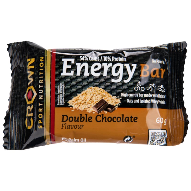 Energy Bar: Sabor Doble Chocolate · Crown Sport Nutrition · 60 gramos