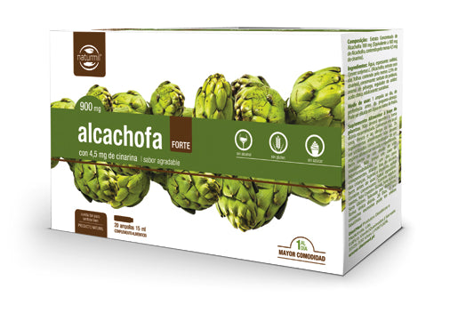 Alcachofa Forte 900 mg · Naturmil · 20 ampollas