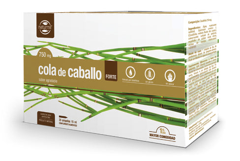 Cola de Caballo Forte 750 mg · Naturmil · 20 ampollas