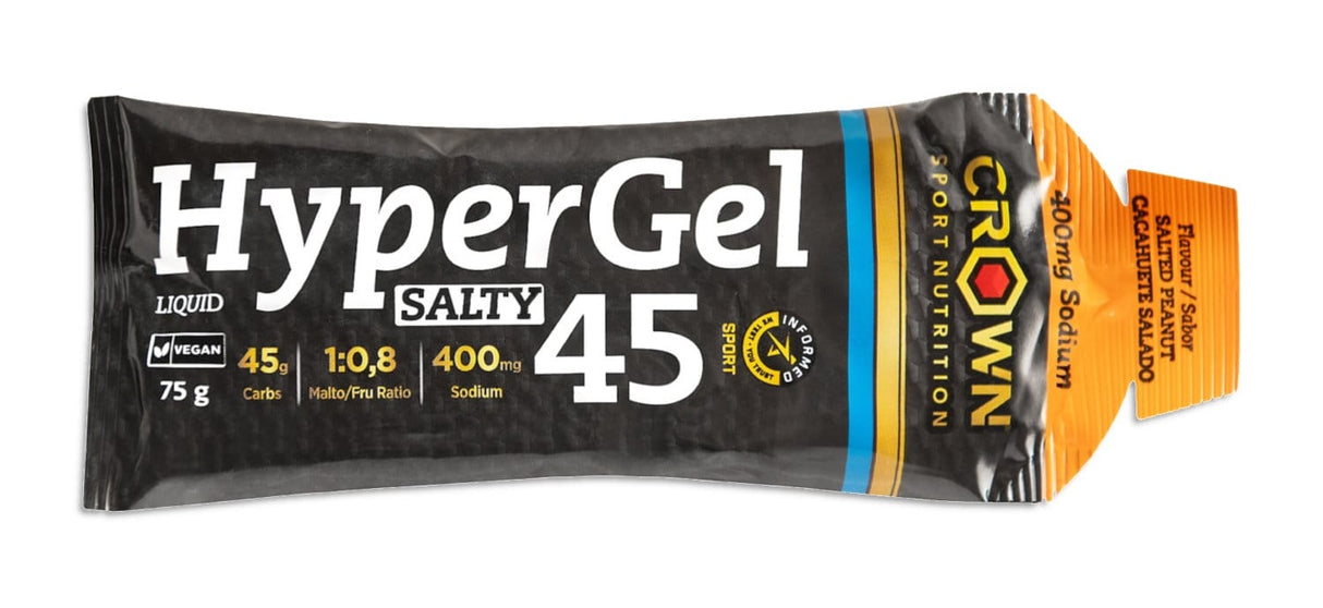 HyperGel 45: Sabor Cacahuete Salado · Crown Sport Nutrition · 75 gramos