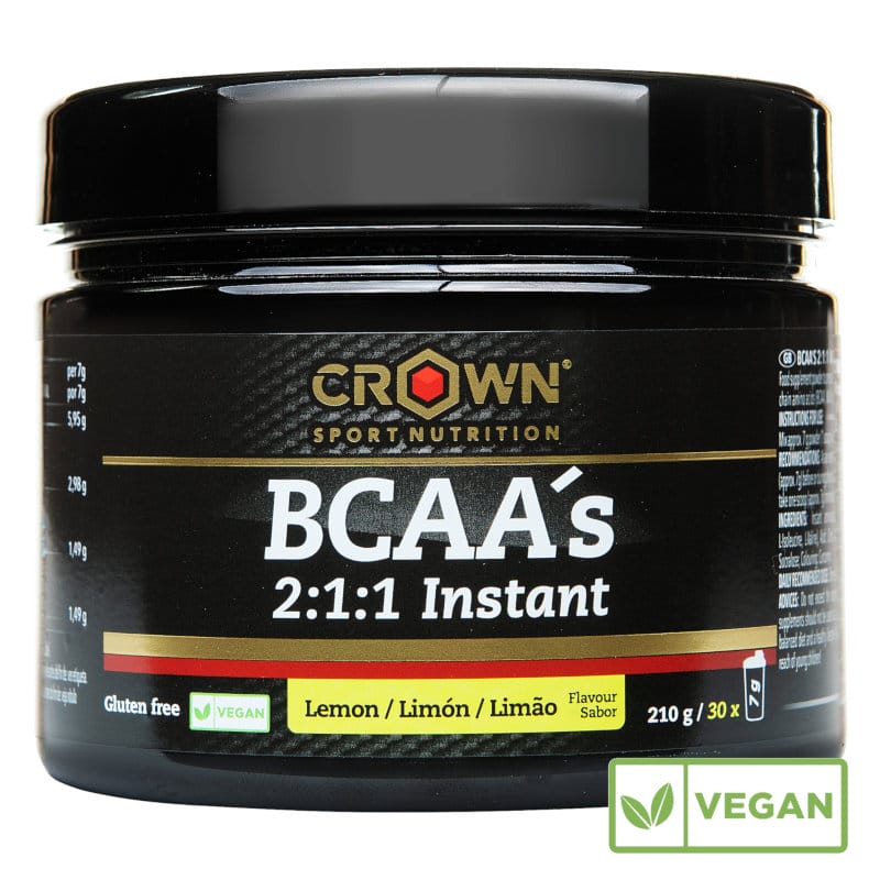 BCAA´s 2:1:1 Instant: Sabor Limón · Crown Sport Nutrition · 210 gramos