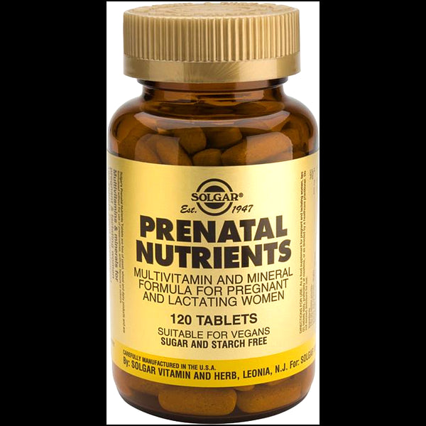 Nutrientes Prenatales · Solgar · 120 comprimidos