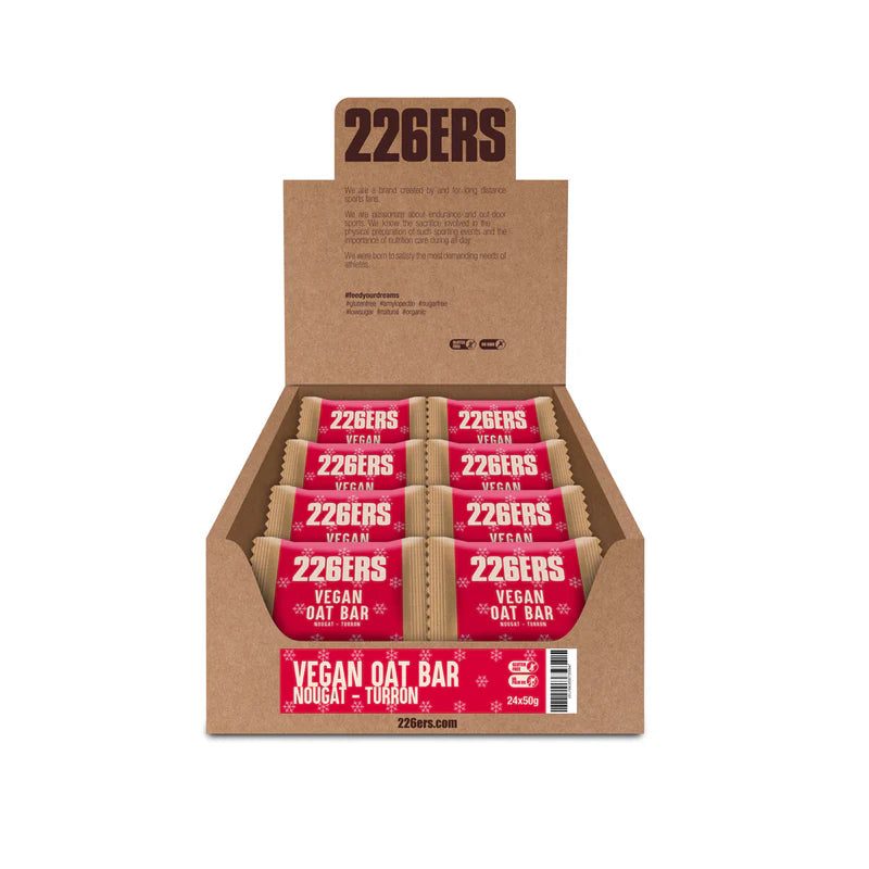 Pack Barrita Energética Vegan Oat Bar Turrón · 226ERS · 24×50 gramos