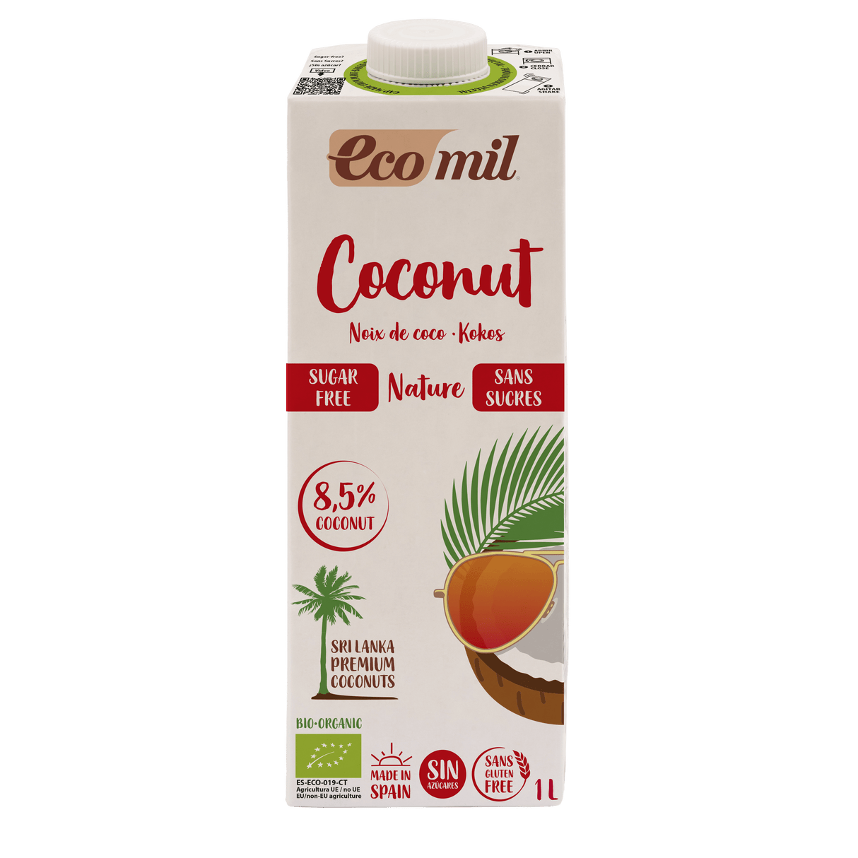 Bebida de Coco Nature Bio · Ecomil · 1 litro