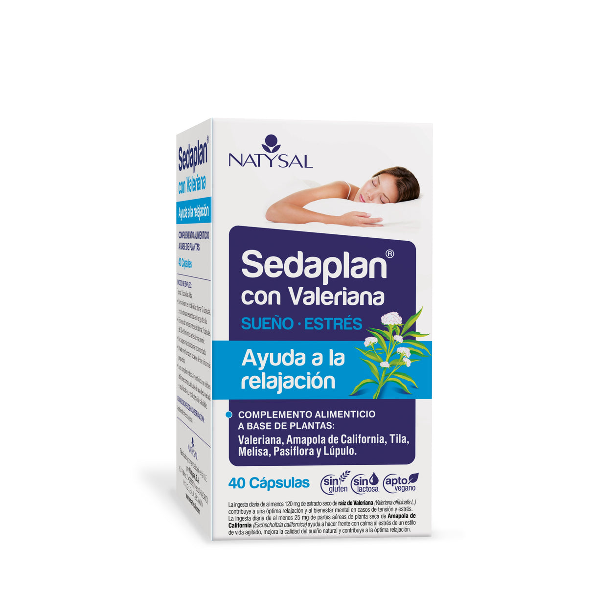 Sedaplan con Valeriana · Natysal · 40 cápsulas