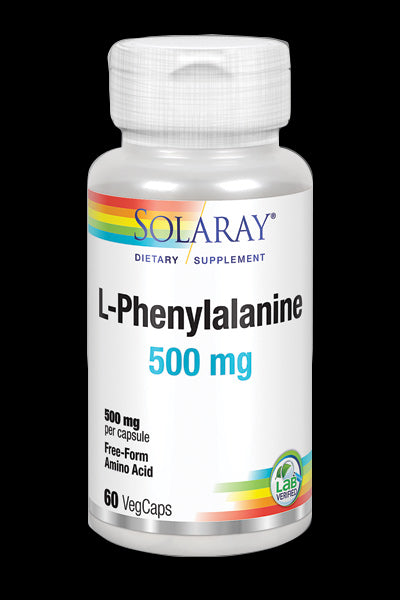 L-Phenylalanine 500 mg · Solaray · 60 cápsulas
