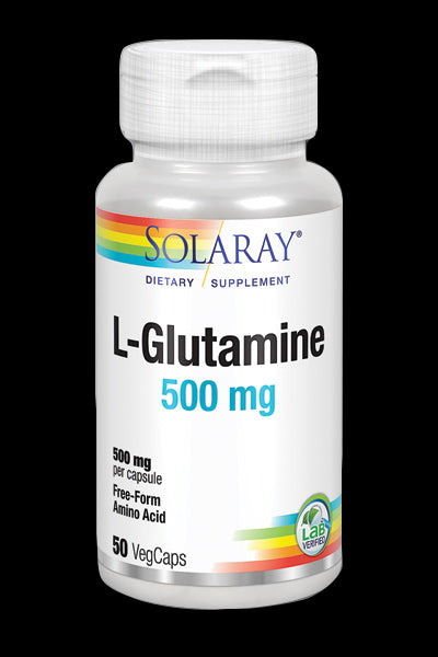 L-Glutamine 500 mg · Solaray · 50 cápsulas