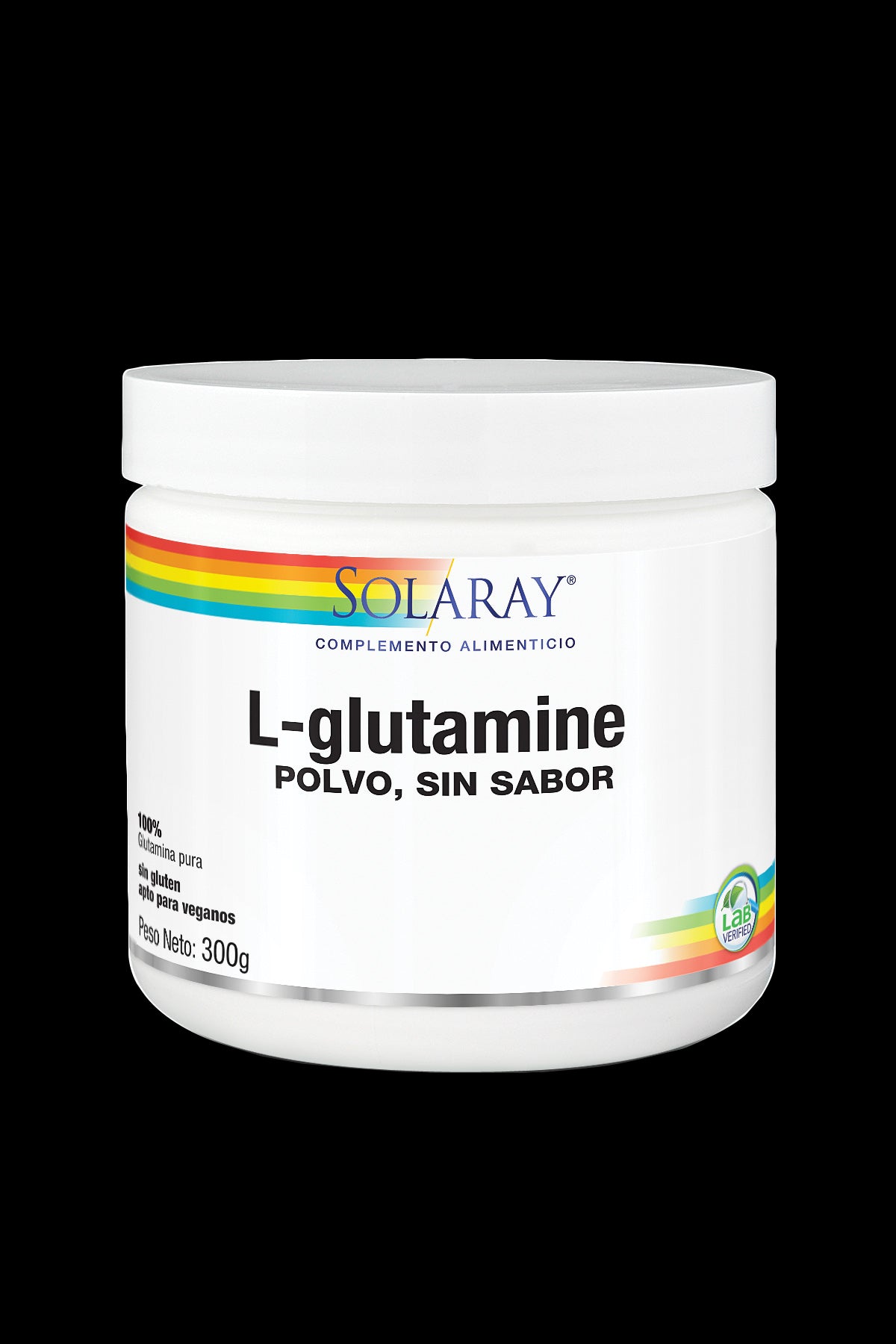 L-Glutamine Polvo · Solaray · 300 gramos