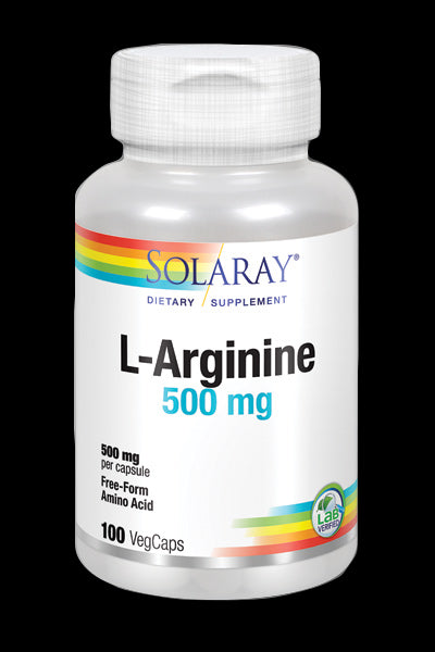 L-Arginine 500 mg · Solaray · 100 cápsulas
