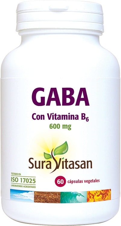 GABA + Vitamina B6 · Sura Vitasan · 60 cápsulas
