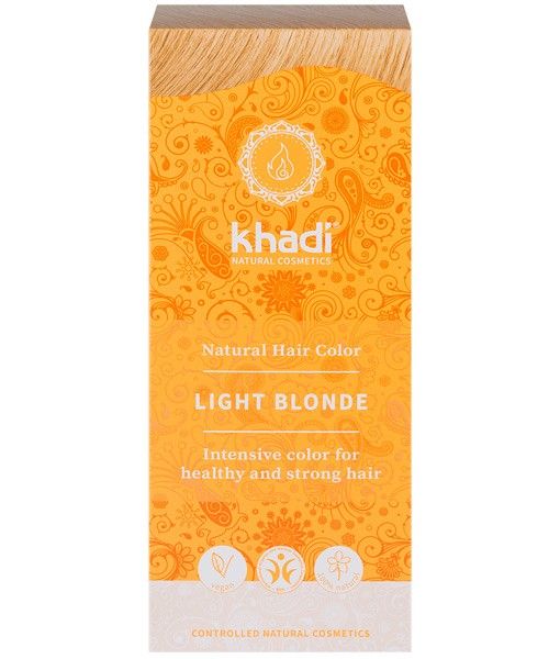 Tinte Vegetal Rubio Claro · Khadi · 100 gramos