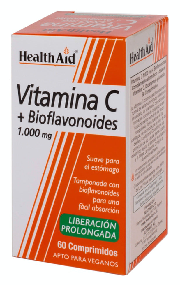 Vitamina C Bioflavonoides · Health Aid · 60 comprimidos