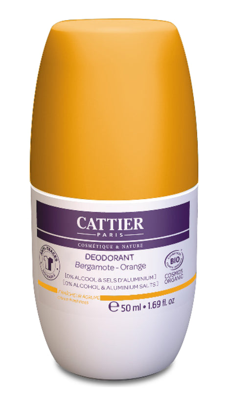 Desodorante Roll-On Frescor Cítrico 24H · Cattier · 50 ml