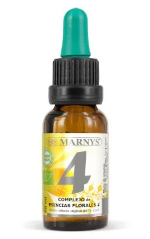 Complejo de Esencias Florales nº4 - Miedo-Inseguridad · Marnys · 20 ml