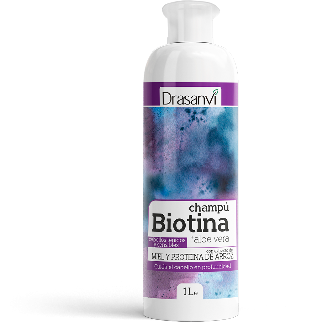 Champú Biotina y Aloe Vera - Cabellos Teñidos y Sensibles · Drasanvi · 1 litro