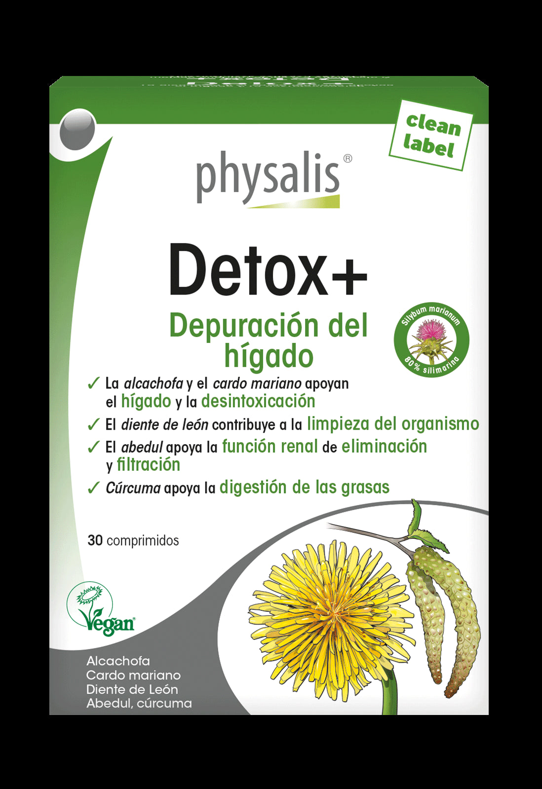 Detox+ · Physalis · 30 comprimidos