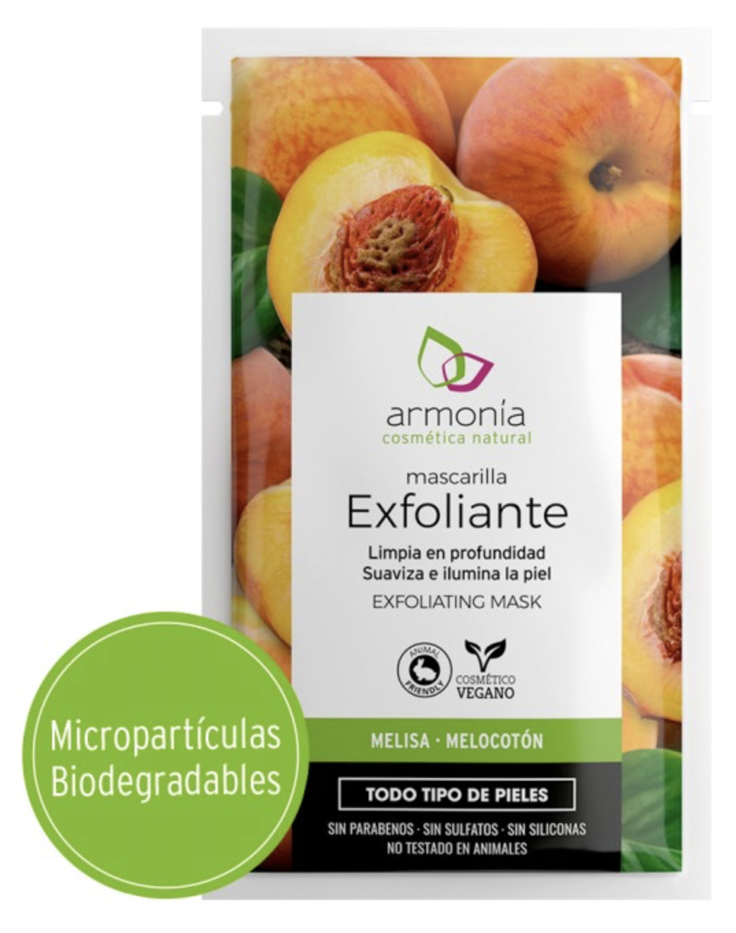 Mascarilla Exfoliante · Armonia · 12 unidades