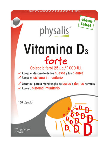 Vitamin D3 Forte · Physalis · 100 cápsulas