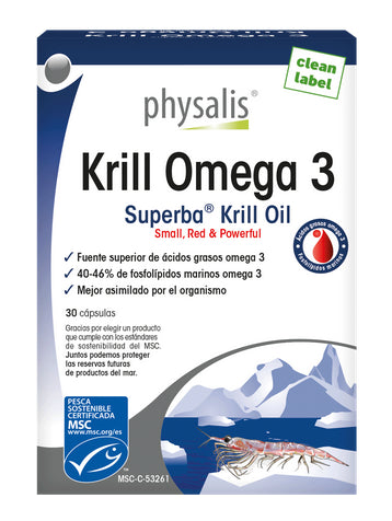 Krill Omega 3 · Physalis · 30 perlas