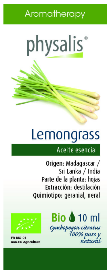 Aceite Esencial de Lemongrass · Physalis · 10 ml