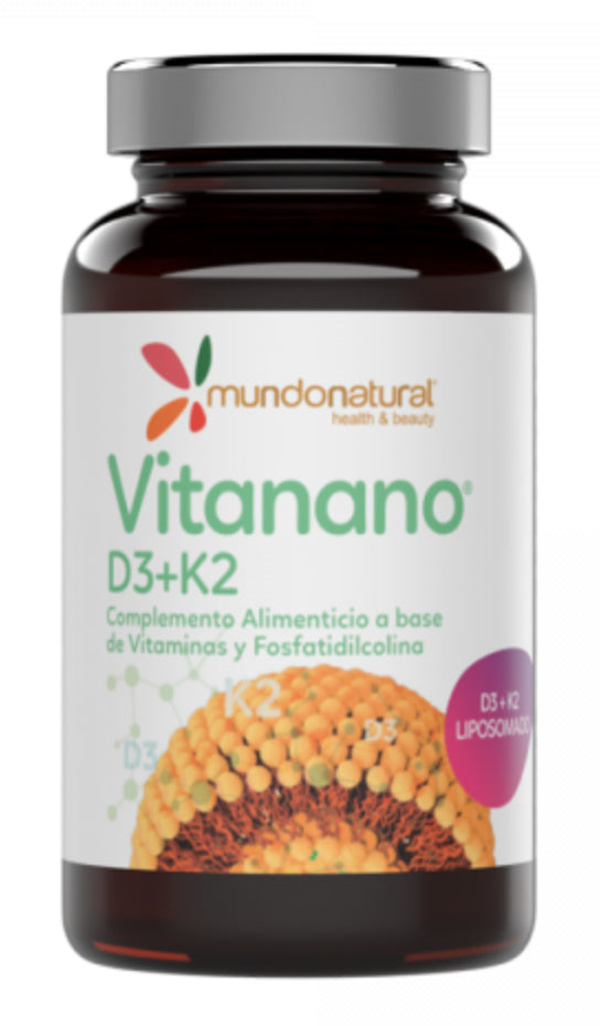 Vitanano D3 + K2 · Mundo Natural · 30 cápsulas