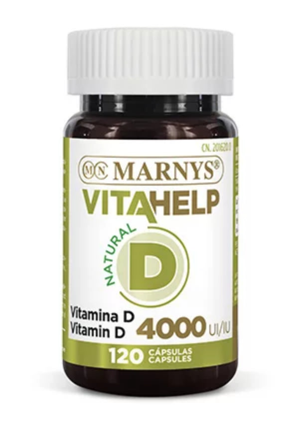 Vitahelp - Vitamina D3 4.000 UI · Marnys · 120 cápsulas