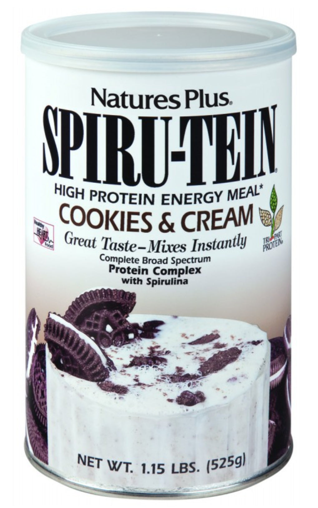 Spiru-Tein Cookies & Cream · Nature's Plus · 525 gramos