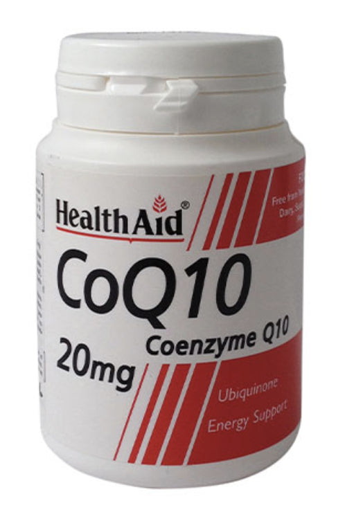 Coenzima Q10 20 mg · Health Aid · 30 comprimidos