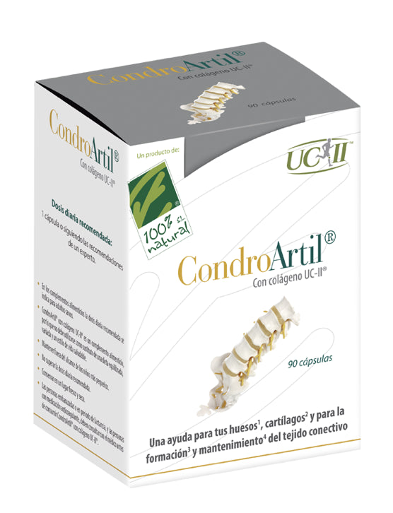 CondroArtil con UC-II® · 100% Natural · 90 cápsulas