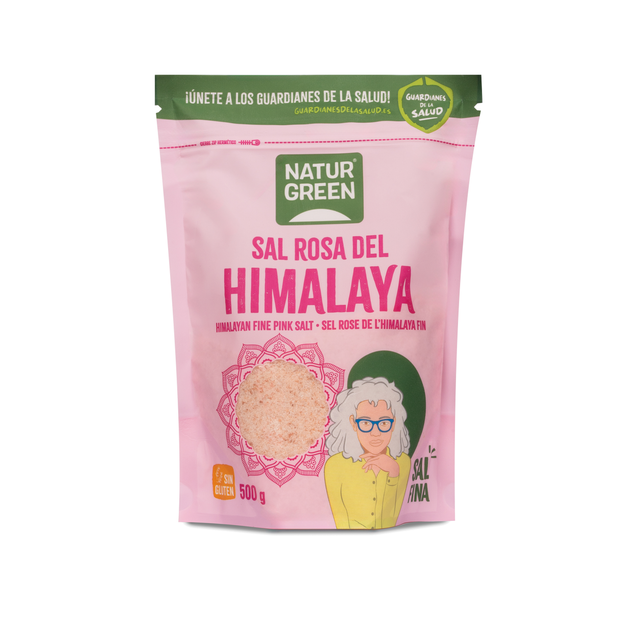 Sal del Himalaya Fina · Naturgreen · 500 gramos