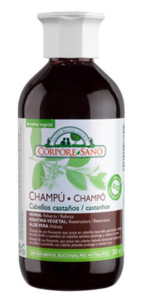 Champú a la Henna Cabellos Castaños · Corpore Sano · 300 ml
