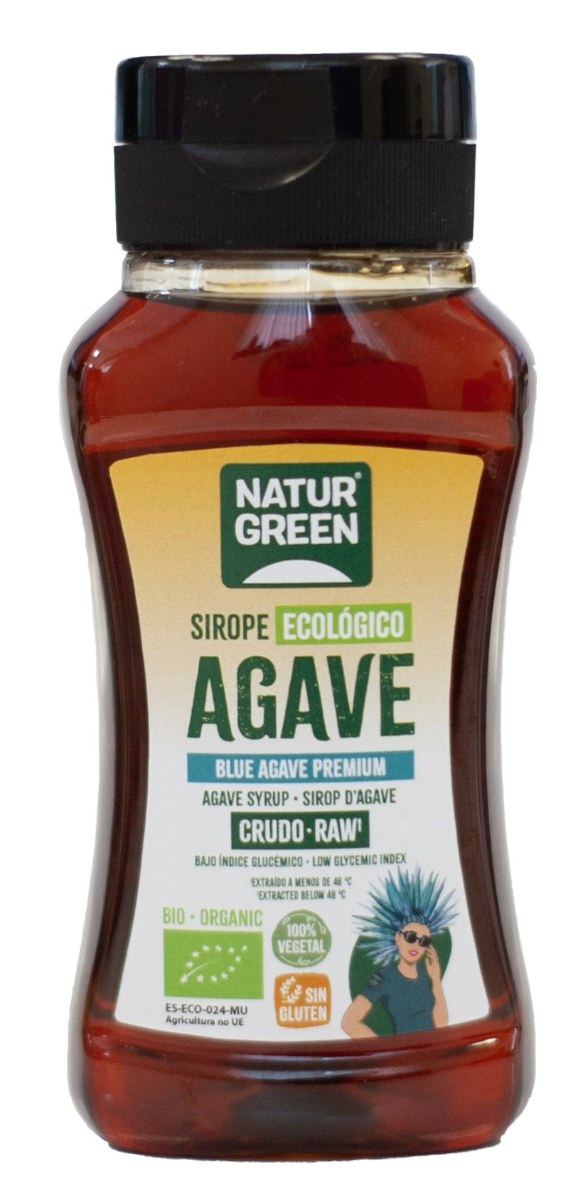 Sirope de Agave Crudo Bio · Naturgreen · 236 ml