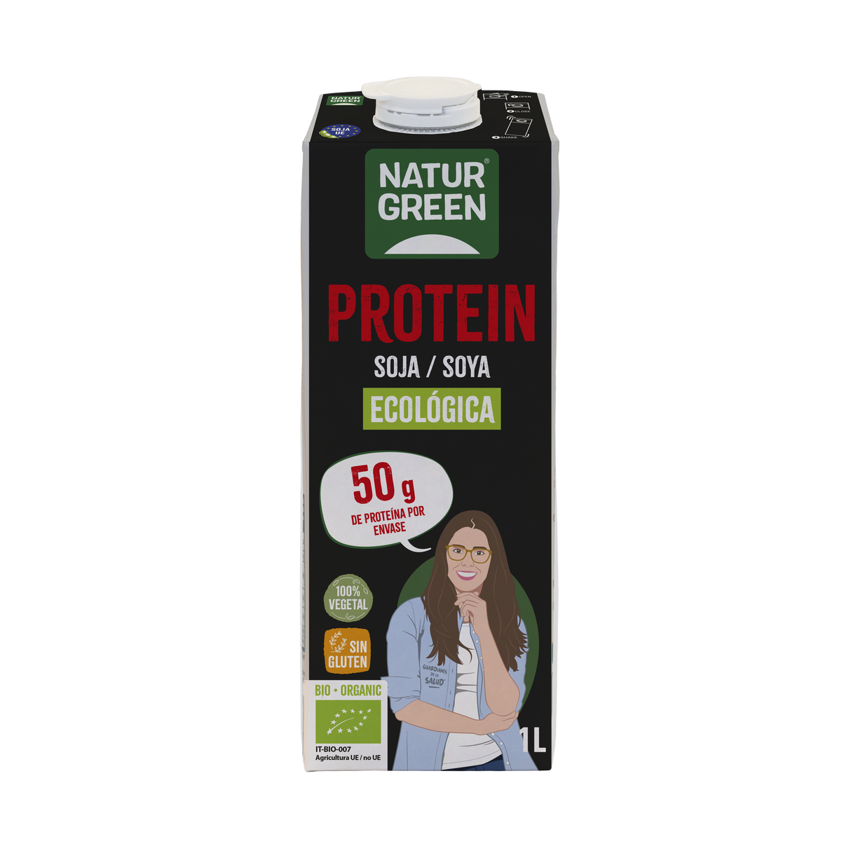 Bebida de Soja Protein Bio · Naturgreen · 1 litro