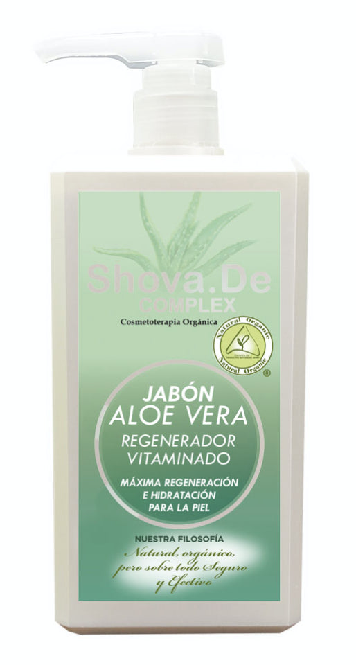 Jabón de Aloe Vera Regenerador Vitaminado Complex · Shova.De · 1 litro