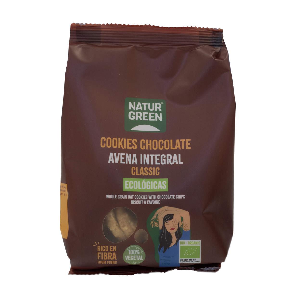 Cookies de Avena Integral Bio · Naturgreen · 140 gramos