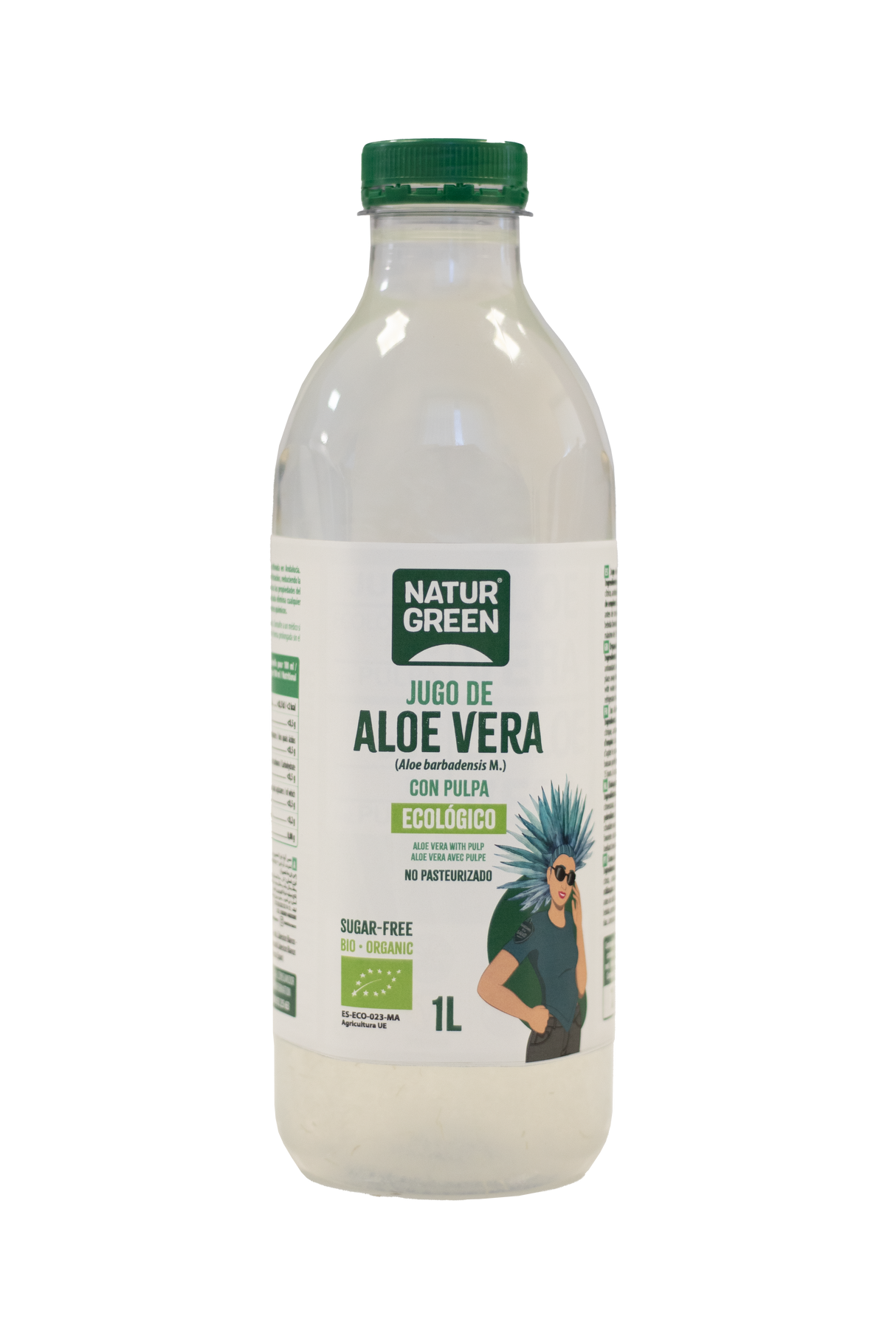 Jugo de Aloe Vera con Pulpa · Naturgreen · 1 litro